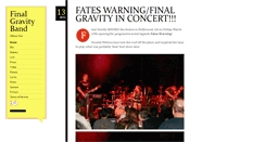 Desktop Screenshot of finalgravityband.com