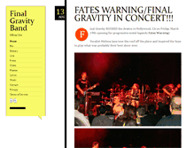Tablet Screenshot of finalgravityband.com